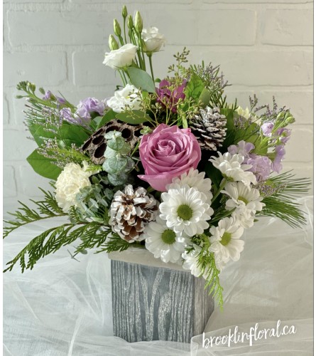 Luminous Lavender - Standard. An arrangement by Brooklin Floral and Garden Shoppe Inc..