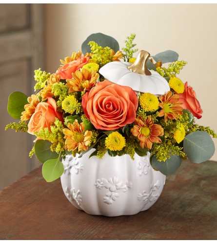 Plentiful White Pumpkin Bouquet