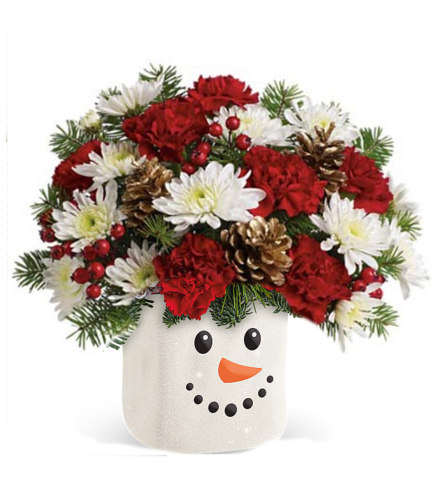 Frosty Cubed - Deluxe. An arrangement by Awesome Blossom.