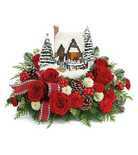 Thomas Kincade's Warm Winter Wishes Bouquet