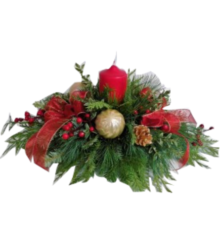 Christmas Wish Centrepiece - Deluxe. An arrangement by Flowers Plus.
