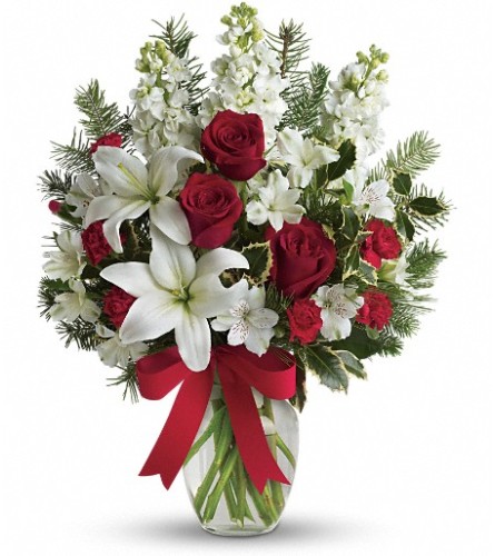 Holiday snow flakes - Standard. An arrangement by Big Event Floral and Decorating Co..