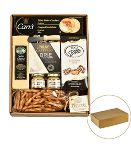 Savoury Tray Saksco Gift Box. An arrangement by Anderson Flowers.