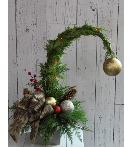 Happy Happy Holiday Tree. An arrangement by Incredible Florist Seton.