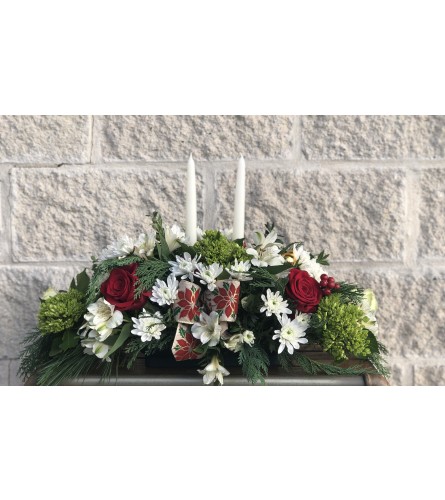 Traditional Holiday Splendor. An arrangement by Forked River Florist.