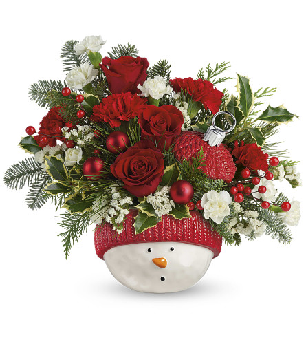 A Snowman Ornament by Teleflora