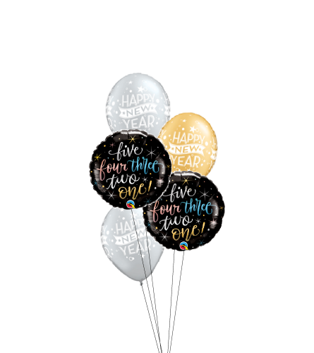 New Years Countdown Classic Balloon Bouquet