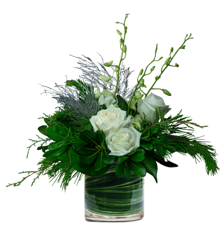 Snowy Wishes. An arrangement by Deer Valley Florist and Flower Delivery.