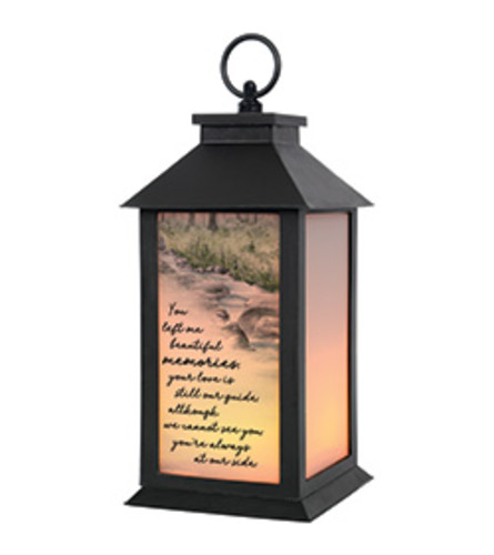 Lantern " Beautiful Memories" Frosted