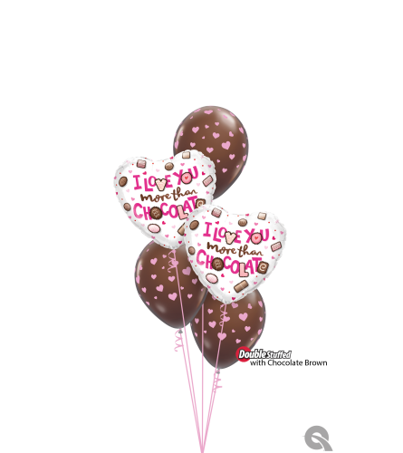 I'd Give You My Last Chocolate Classic Confetti Balloon Bouquet