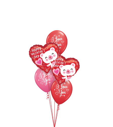 Happy Valentine's "I Love You" Classic Balloon Bouquet