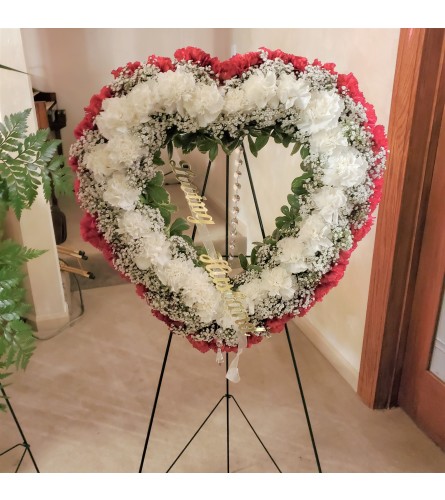 Open Heart Mixed Wreath