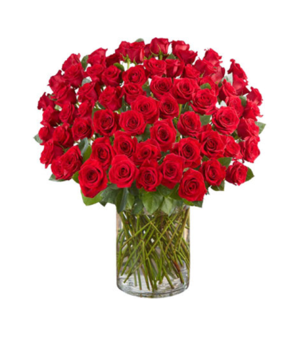 100 Premium Red Roses