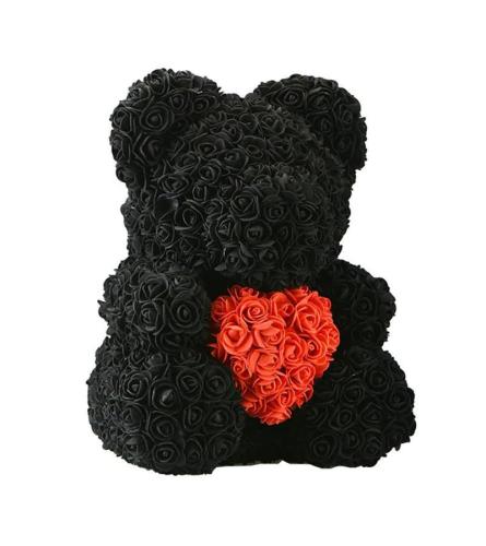 Love Black Rose Bear