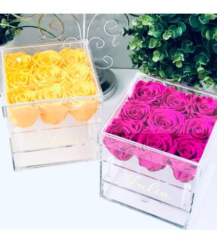 Acrylic Rose Box Colour