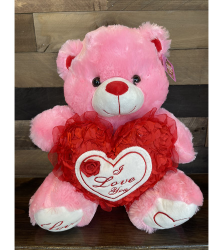 18" Pink Bear Music LED