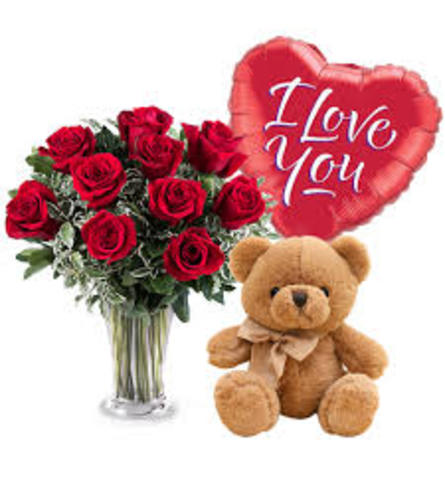 Rose Bundle Bear