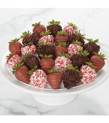 24ct Valentine's Day Berry Bundle. An arrangement by Bee Flowers.