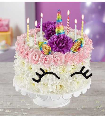 Birthday Wishes Flower Cake Unicorn 2022