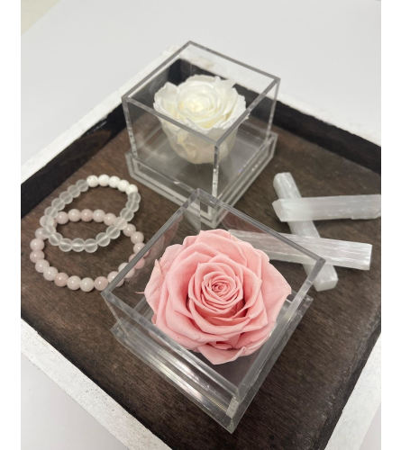 Forever Rose Acrylic Box