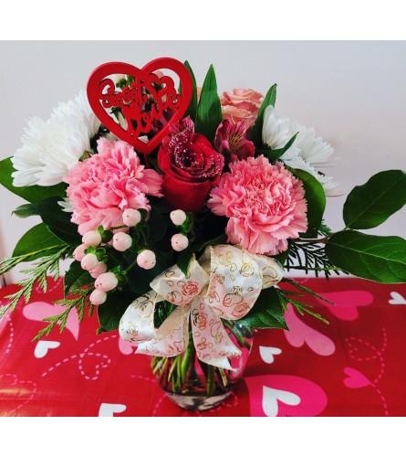 OUR SWEET LOVE. An arrangement by A Loving Touch Florist.