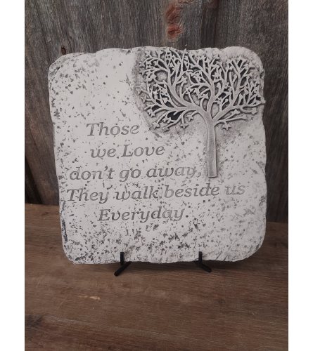 Plaque (large) 'Those We Love' (Square w/ Tree)