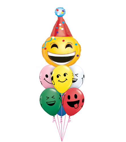 Emoticon Party Awesome Balloon Bouquet