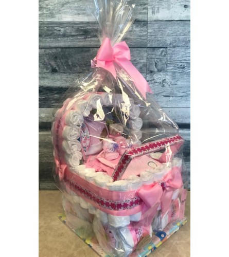 Precious Baby Girl Stroller Basket