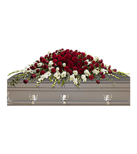 The Garden of Grandeur Casket Spray By Teleflora