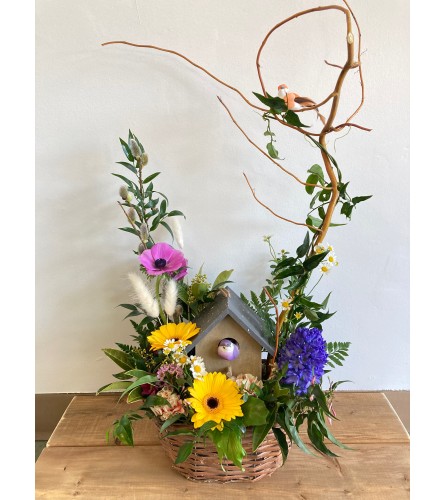 Birdsong in Spring. An arrangement by Mayfield Flowers.