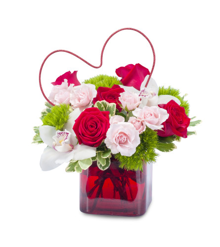 Hearts Afire - Standard. An arrangement by Deer Valley Florist and Flower Delivery.