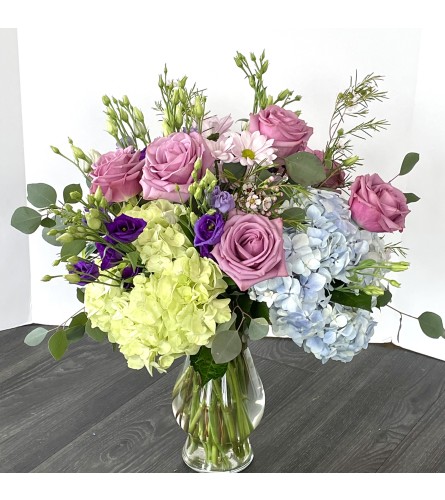 Hydrangea and Roses Arrangement