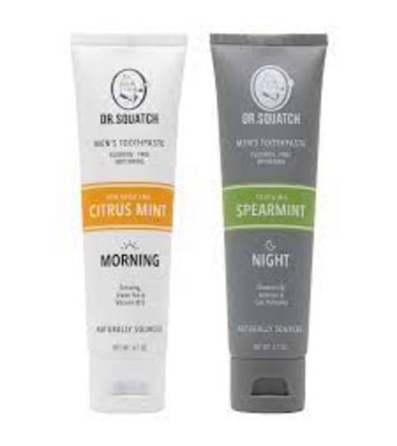 Dr Squatch Fluoride Free Toothpaste Morning & Night Formula