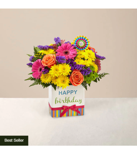 Elegant Birthday Brights Bouquet