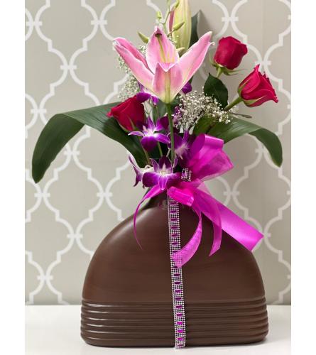 Just for Her in Elegant Brown Vase