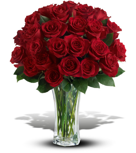 24 Long Stem Red Roses I. An arrangement by Florist of the Northwoods.