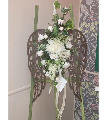 Angel Wings of Faith. An arrangement by Sunny Day Blossoms Design Studio.