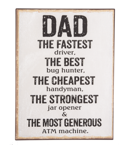 Dad Metal Sign