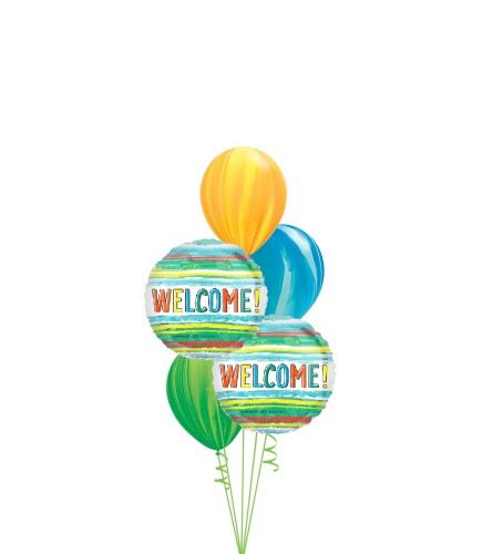 Welcome Watercolour Classic Balloon Bouquet