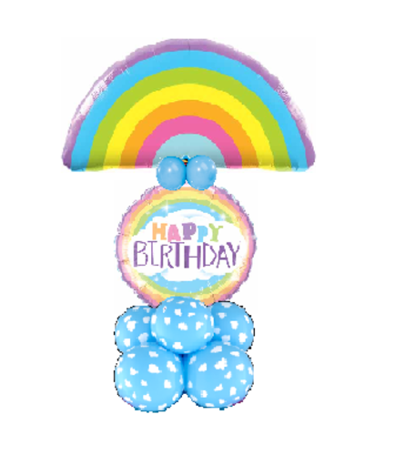 Rainbow Birthday Balloon Luxury Design