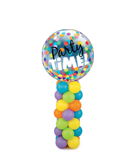 Party Time Bubble Balloon Mini Column