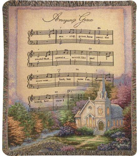 Tapestry Throw - Amazing Grace/Church In The Country. An arrangement by Tom Rodgers Flowers.