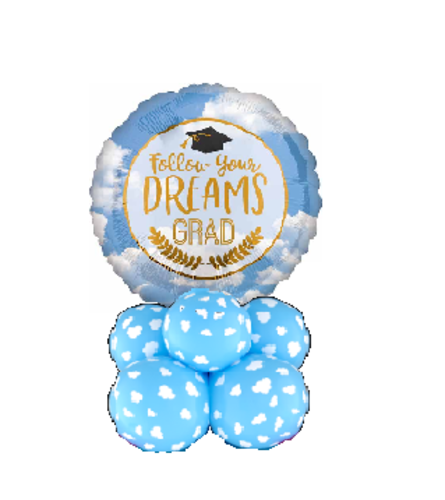 Follow Your Dreams Grad Printed Balloon Table Topper