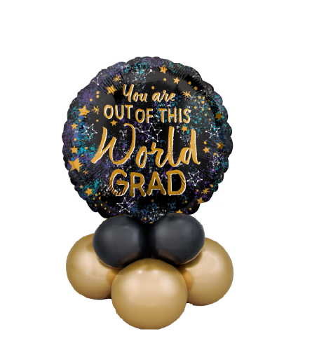 You're Out of This World Grad Balloon Table Topper