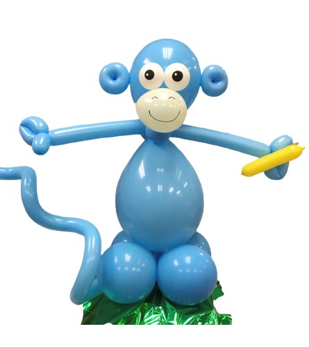 Safari Monkey Balloon Buddy - Blue