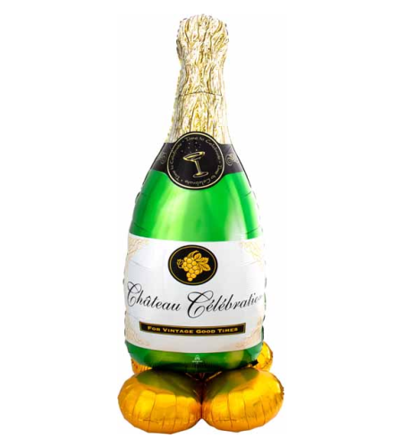 Wine Bottle 60 AirLoonz. An arrangement by Balloon Bouquets Plus.