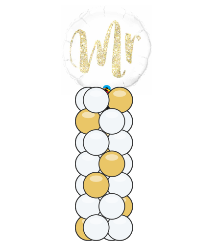 Mr. Glitter Dots Mini Balloon Column