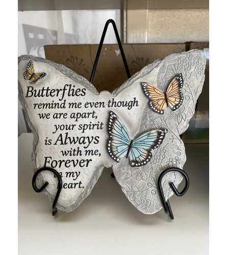 Butterfly Stepping Stone with Easel