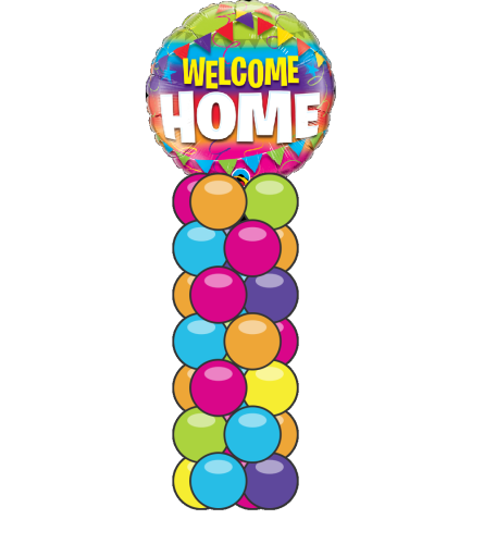 Welcome Home Mini Balloon Column