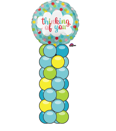 Thinking Of You Dots Mini Balloon Column